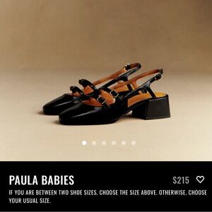 Sezane Paula Babies Sling Back Heels Size 7